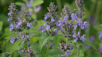 Obraz premium Nepeta transcaucasica A Flowering Plant in the Lamiaceae Family