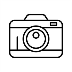 Camera icon vector illustration, photo camera sign and symbol, photography icon.