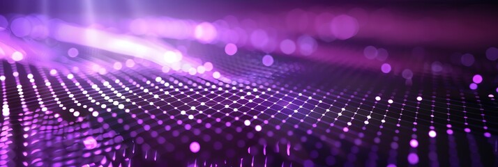Dazzling light effect, square grid of light,simple and soft halo with a sense of rhythm, purple, blue, pink black gradient, grid shape dazzle, a fine grid of light, fine color transition, HD, 16K, 3:1