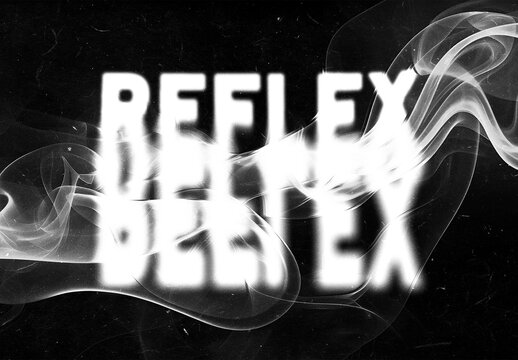 Smoke Faded Distortion Text Effect Mockup With Generative AI