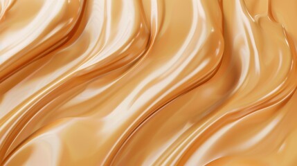 Creamy foundation texture, smooth swirls of liquid makeup