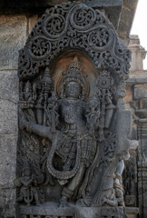 Chennakeshava Temple, also called Keshava or Vijayanarayana Temple in Belur, is a 12th century Hindu temple. Karnataka, India.