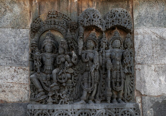 Chennakeshava Temple, also called Keshava or Vijayanarayana Temple in Belur, is a 12th century Hindu temple. Karnataka, India.