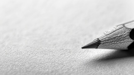 Pencil drawing on paper background with empty space