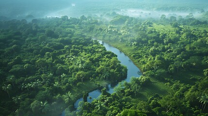 A symbolic image of hands planting mangrove seedlings in a protected area, symbolizing community efforts in mangrove conservation