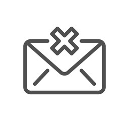 Fototapeta premium Mail related icon outline and linear symbol. 