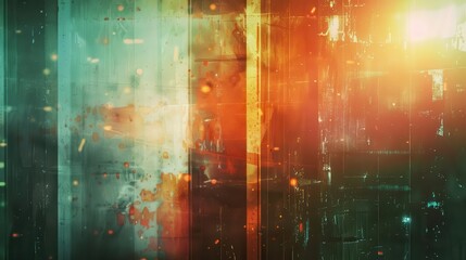 retro photo with light leaks film grain and vintage textures grunge background
