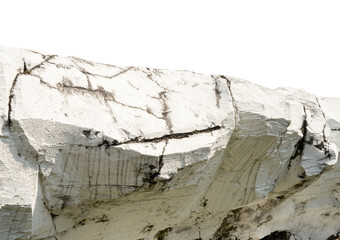 Mountain rock block with isolated background