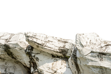 Limestone landscape of mountains with isolated background