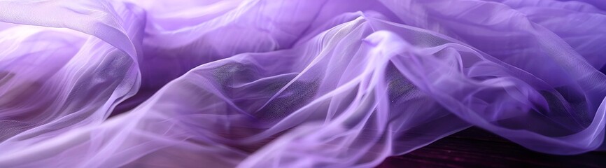 Obraz premium background, beautiful light tulle pastel shades, minimalistic wild flowers, lying on the plane of the table, banner