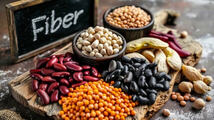 Fototapeta premium Assorted Beans Rich in Fiber and Protein