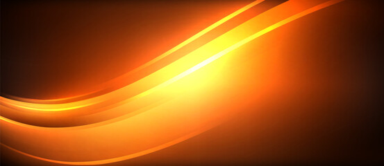 Neon glowing circle rays, light round lines in the dark, planet style neon wave lines. Energetic electric concept design for wallpaper, banner, background