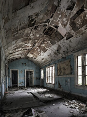 Obraz premium Explore and photograph abandoned and forgotten spaces.