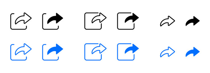 Link icon. Leave page symbol. Sign app arrow button. New page web pictogram.