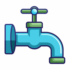 illustration of tap with drop