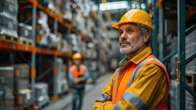 Professional Supply Chain Logistics Coordinator Overseeing Warehouse and Distribution Management with Teamwork and Efficiency