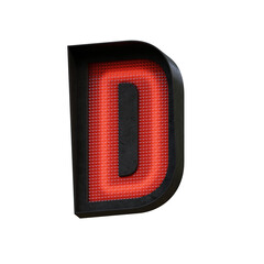 Traffic Lights 3D Alphabet PNG Letters