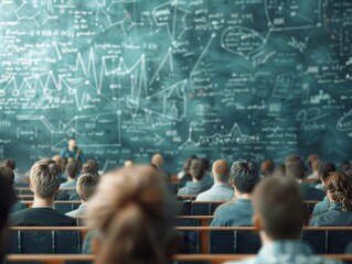 Immersive Mathematical Lecture in University: Students Engaged with Professor on Advanced Concepts