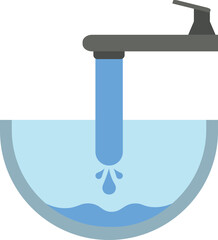 Running Water Drop From Water Tap