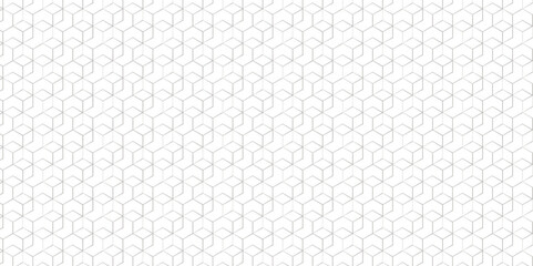 Vector hexagonal illustration seamless wallpaper wire design. geometric gradient black and white square honeycomb diamond surface background.