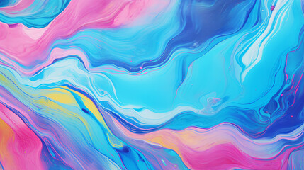 Obraz premium Abstract marbled blue acrylic background