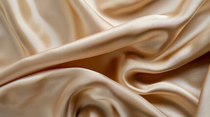 Obraz premium Luxurious Beige Fabric Drape Elegance