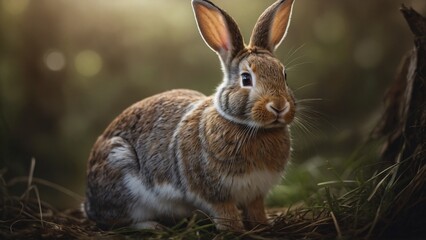 Fototapeta premium rabbit in the garden
