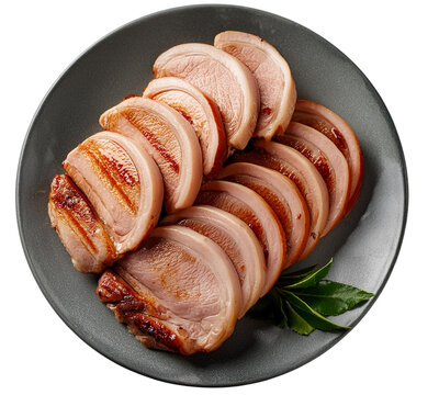 grilled becon with vegetables