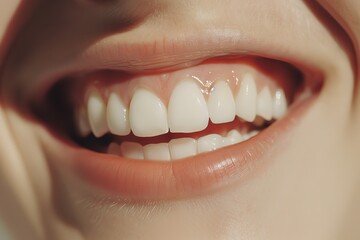 Obraz premium Genuine Expression of Happiness - Close-Up of Person's Wide Smile