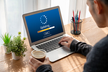 Software update on computer for modish version of device software upgrade