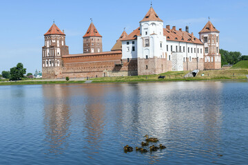 Fototapeta premium View at the castle of Mir in Belarus