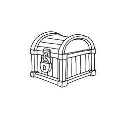 Cartoon Vector Illustration. Pirate Ship, sailing ship.