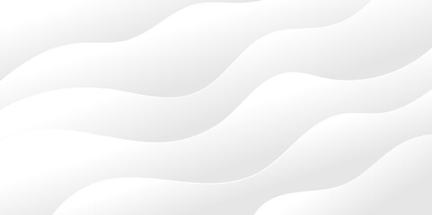 Abstract white and light gray wave modern soft luxury texture with smooth and clean vector subtle background illustration.	