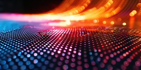 Abstract Colorful LED Light Display