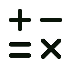 Obraz premium plus and minus signs
