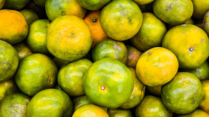 Oranges in the market for the background