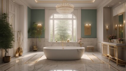 Expensive bathroom in the residence