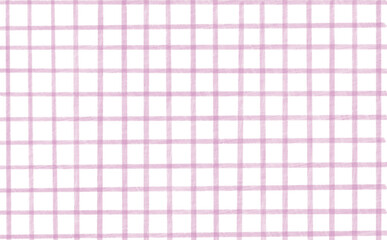 手書き風の紫のチェック背景
