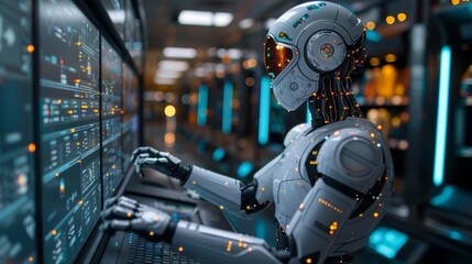 Fototapeta premium AI for customer service and digital shopping experiences drive customer engagement with personalized shopping content and realtime sales tracking enhancing the