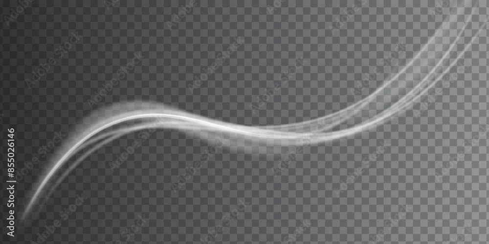 Aufkleber stream of fresh wind png. imitation of the exit of cold air from the air conditioner.
