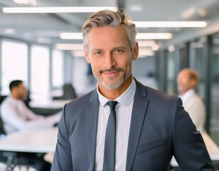 Naklejka premium Un homme et ses collègues 
