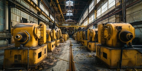 Industrial Generator Room Ready for Operation