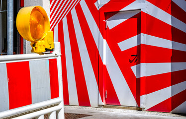 typical security barrier at a street