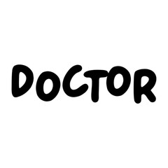 3D Doctor text poster art