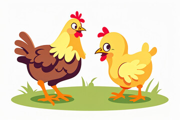 Fototapeta premium 놀란 병아리 Generative AI