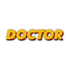 3D Doctor text poster art