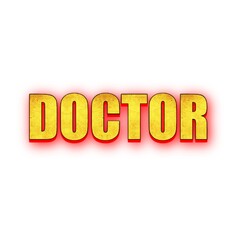 3D Doctor text poster art