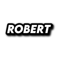 3D Robert name poster art