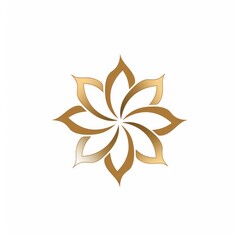 cherry Blossom logo modern beauty line art style Vector template.