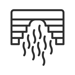 Dam icon or logo design isolated sign symbol vector illustration. Collection of high quality black line style vector icons